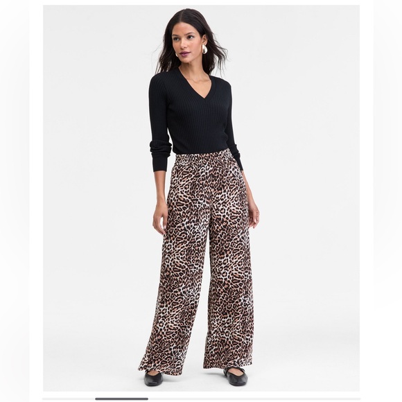 INC International Concepts Pants - NWT INC International Concepts Women's Printed Pull-On Wide-Leg Pants